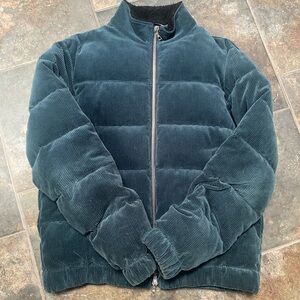 John Elliott Corduroy Puffer Jacket - Deep Green